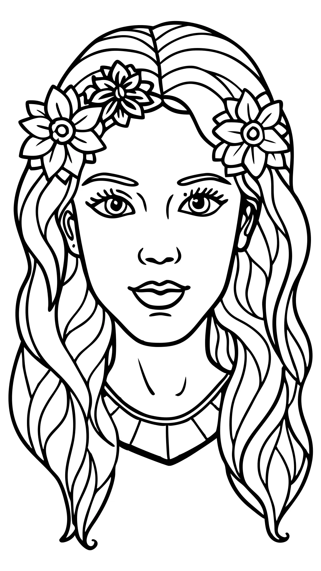 coloriage de portrait